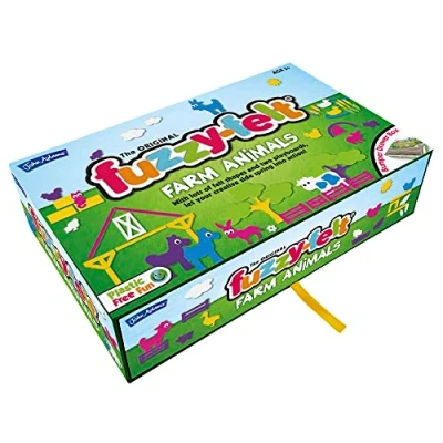 Image of John Adams The Original Fuzzy Felt: Farm Animals Let your creative side spring into action Preschool toy Ages 3+