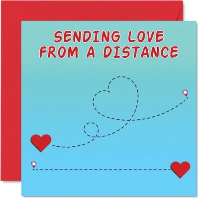 Image of Long Distance Birthday Cards for Men Women Plane Love Happy Card Mum Dad Brother Sister Auntie Uncle Friend 145mm x Bday Greeting