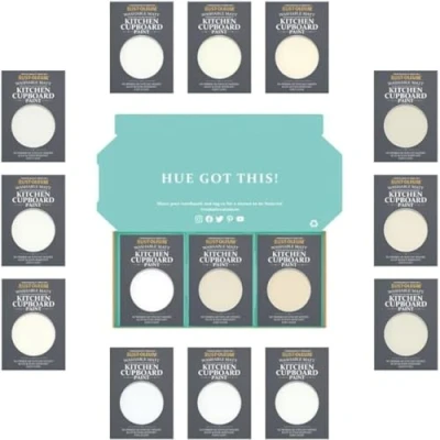 Image of Rust Oleum Kitchen Cupboard Paint in Matt Finish Elegant Whites Tester Box