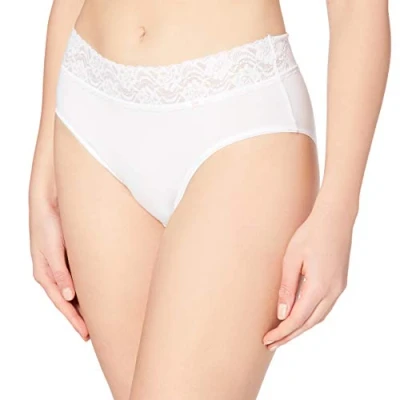 Image of DIM Women&#039;s Maxi Cotton Feminine x2 Brief, White, XXL