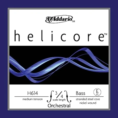Image of D&#039;Addario Helicore 3/4 Scale Medium Tension Orchestral Bass Single E String