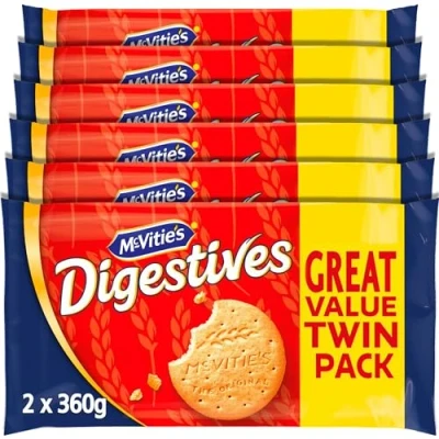 Image of McVitie&#039;s Digestives The Original Biscuits, Twin Pack, 2 x 360 g (6 Pack)