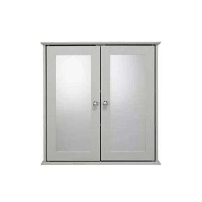 Image of Croydex Medicine Cabinet, Grey, 580x560x130mm WC280031