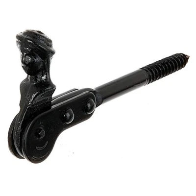 Image of Gah Alberts 307103 Window Shutter Stopper for Screwing Into Walls Thread Diameter 10 x 60 Clearance 135 Black