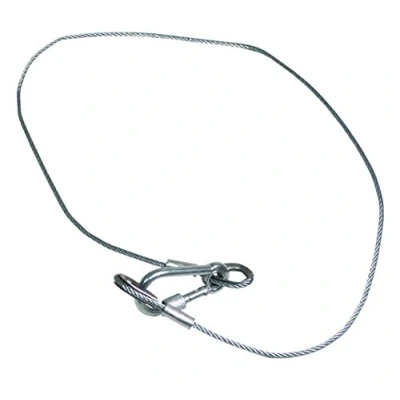 Image of STEEL DJ DISCO SAFETY ROPES HAWSER FOR LIGHTING EFFECTS 800mm 10kg LOAD