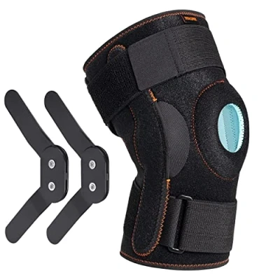 Image of Thx4COPPER Hinged Knee Support Brace Adjustable Open Patella with Parallel Straps &amp; Dual Side Stabilizers For Joint Pain Relief,Arthritis,Meniscus Tear,MCL, ACL, Tendonitis,Ligament Injury,Medium