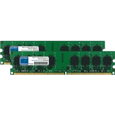 Image of 4GB (2 x 2GB) DDR2 533/667/800MHz 240 PIN DIMM MEMORY RAM KIT COMPATIBLE WITH PC DESKTOPS/MOTHERBOARDS