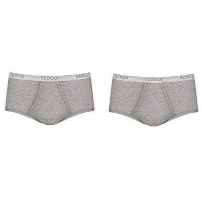 Image of Men Basic Maxi 2P Grey S (32)