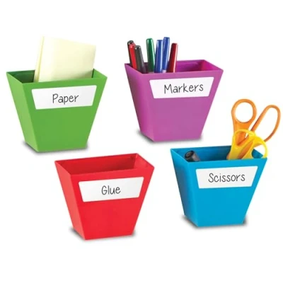 Image of Learning Resources Magnetic Create a Space Storage Boxes (Set of 4)