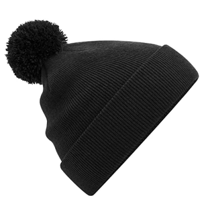 Image of Beechfield B426B Junior Original Pom Beanie Black