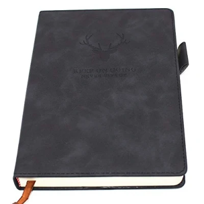 Image of A5 Ruled Notebook Journal Hardcover Executive Notebooks with Premium Thick Paper, College Lined Journal, 8.3&quot;x5.7&quot;,360 Page, Perfect for Office Home School Business Writing &amp; Note Taking（Black）
