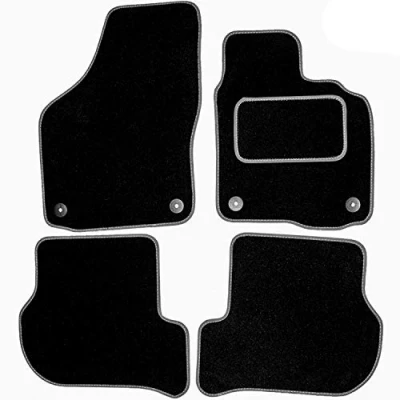 Image of Sakura WW8011GY Carpet Floor Mat, Grey Trim