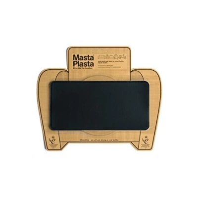 Image of MastaPlasta Self Adhesive Premium Leather Repair Patch Black 20cm x 10cm (8in 4in). Instant Upholstery Quality for Sofas, Car Interiors, Bags, Jackets, Vinyl &amp; More