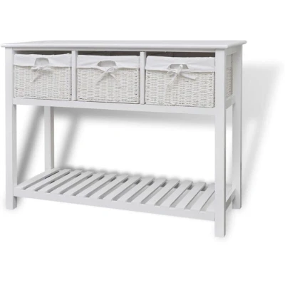 Image of vidaXL Storage Sideboard White