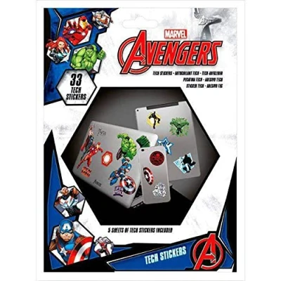 Image of Marvel TS7404 Self Adhesive Avengers Set, 33 Pieces, Multi Coloured