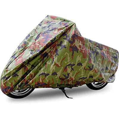 Image of ANFTOP Waterproof Motorcycle Cover 3XL Camouflage Color UV Rain Protective Dustproof Breathable Scooter Motorbike With Carry Bag Outdoor XXXL