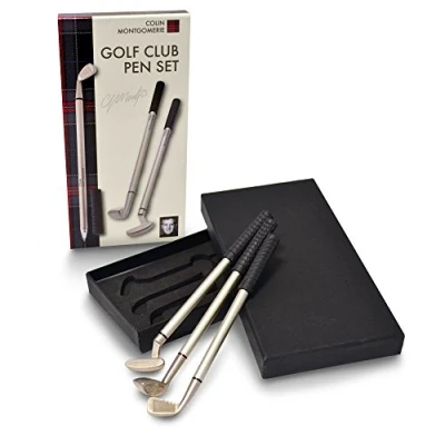 Image of Colin Montgomerie Unisex Golf Club Pen Set, Black