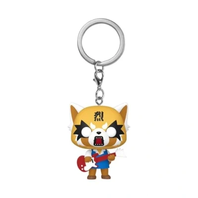 Image of Funko Pop! Keychain: Aggretsuko With Guitar Novelty Keyring Collectable Mini Figure Stocking Filler Gift Idea Official Merchandise Anime Fans Backpack Decor