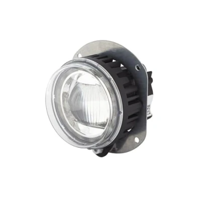 Image of HELLA 1F0 011 988 071 DE/LED Spotlight 90mm Performance L4060 12/24V round Reference number: 12.5 Screw Connection clear diffusing Lens Colour: Crystal left/right