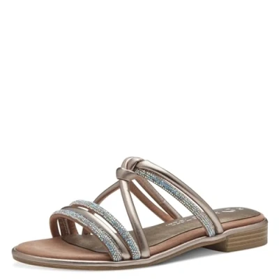 Image of Marco Tozzi Mules, Women&#039;s, Size: 7, Rose metallic Imitation leather/ textile