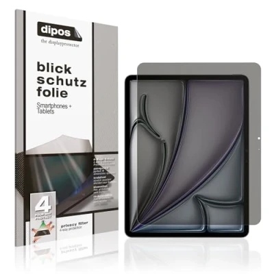 Image of dipos I Privacy Filter compatible with Apple iPad Air 13 inch M2 2024 Screen Protector Anti Spy 4 Way Protection