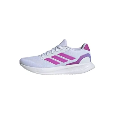 Image of adidas Women&#039;s Runfalcon 5 Running Shoes, FTWR White/Purple Burst/semi Blue Burst, 4 UK