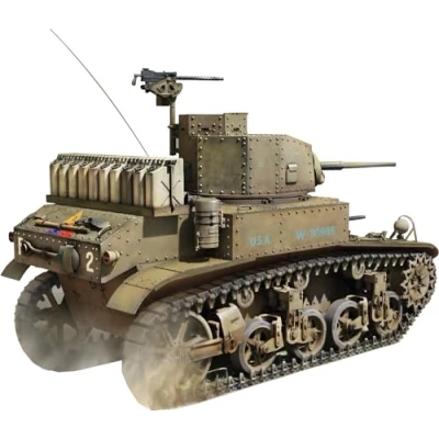 Image of Miniart 1:35 M3 Stuart Light Tank, Initial Prod