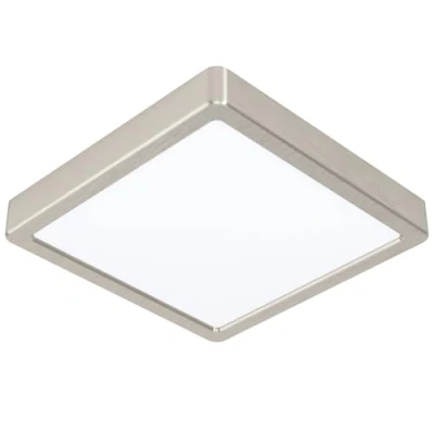 Image of Eglo Connect.z Smart Home LED Ceiling Light Panel Fueva Z, 8.3 inches, Zigbee Bathroom Lighting, app and Voice Control, White tunable Lights (Warm Cool White), Nickel matt, IP44