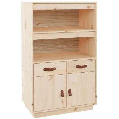 Image of vidaXL Highboard 67x40x108.5 cm Solid Wood Pine