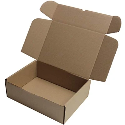 Image of Shipping Storage Brown Boxes Postal MAILING Gift Packet Small Parcel Natural Cardboard ☆ Size: 17cm x 14cm 5.5cm 7&quot; 5.5&quot; 2.25&quot; (1000)