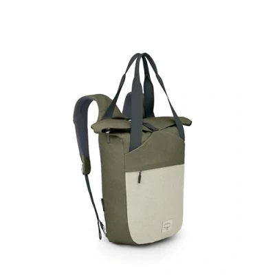 Image of Osprey Arcane Tote Pack Everyday Use Durable Recycled Fabric Earl Grey/Sandy Grey Heather O/S