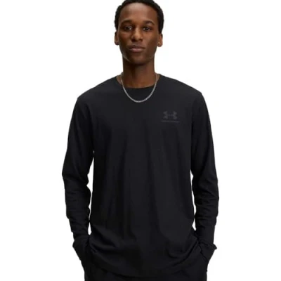 Image of Under Armour LEFT Chest Long sleeved top, Men&#039;s, Size: 3XL, Black/pitch gray