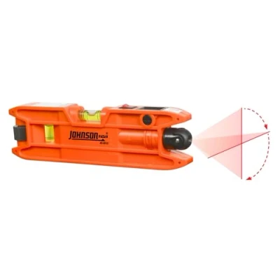 Image of Johnson Level &amp; Tool 40 0915 Magnetic Torpedo Laser Level, 2&quot; x 6&quot;, Orange, 1