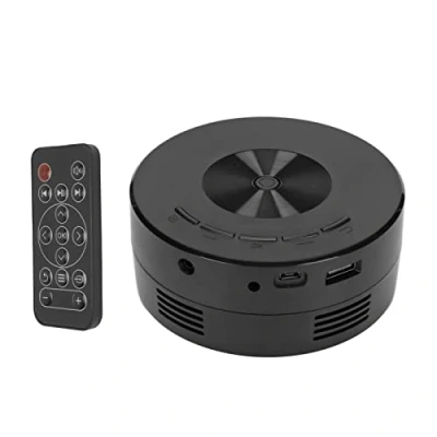 Image of Mini LED Projector, Speaker Video Projector USB 2.0 Clear Sound Support Mobile Power Same Screen Function for Home Use