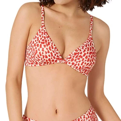 Image of Sloggi Shore Women&#039;s KOH Tachai Triangle Bikini Top, Pink Light Combination, L