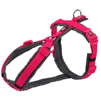 Image of TRIXIE Premium Trekking Harness, M: 53 64 cm/20 mm, Fuchsia/Graphite, Dog