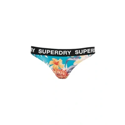 Image of Superdry Logo Classic Bikini Briefs Bali Blue Anemone (UK, Numeric, 10, Regular, Anemone)