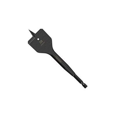Image of 1 x SabreCut SCRIW38_1 38mm 152mm Impact Rated Flat Wood Spade Bit Compatible with Bosch Dewalt Makita Milwaukee and Many Others