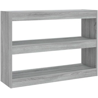 Image of vidaXL Book Cabinet/Room Divider Grey Sonoma 100x30x72 cm