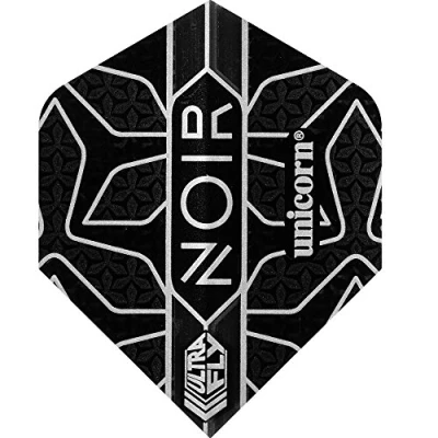 Image of Unicorn UltraFly Dart Flights Noir Star Design Ultra Durable 100 Micron Polyester PET Standard Plus Shape