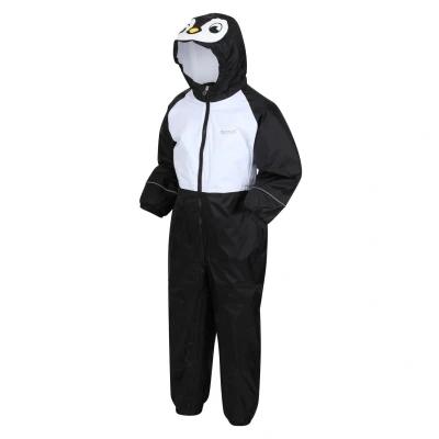 Image of Regatta Kids Waterproof Breathable Thermoguard Mudplay III Suit, Black Penguin, 3 Years