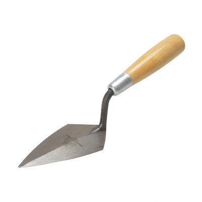 Image of Marshalltown M/T455 45 Pointing Trowel Philadelphia Pattern Wooden Handle 5in