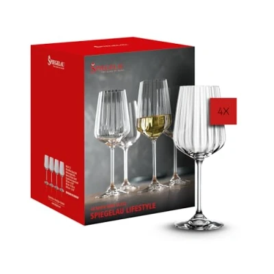 Image of Spiegelau LifeStyle White Wine Glasses Set Of 4