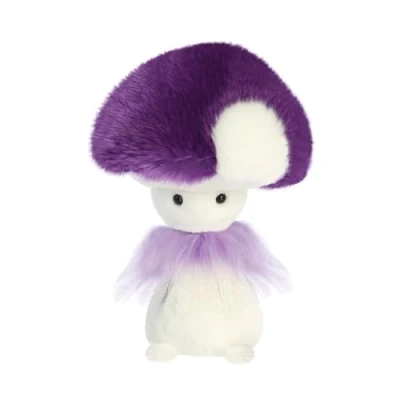 Image of AURORA, 34279 Sparkle Tales Pretty Fungi Friends Soft Toy, Purple &amp; White, 9In