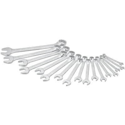 Image of HAZET 603/17N 12 Point Profile Combination Wrench Set Chrome Plated