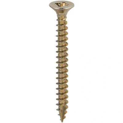 Image of 3x TIMCO Classic Multi Purpose Screws Pz Double Countersunk Yellow 60060CLAF Pack of 200