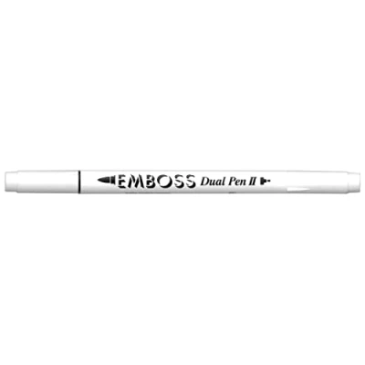 Image of Tsukineko Clear Embossing Pen Dual Brush Tip