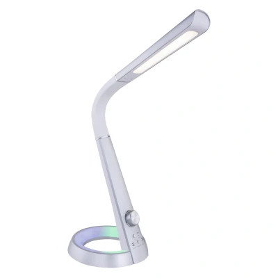 Image of Globo Mitti LED table lamp with USB port silver/white