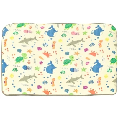 Image of KandyToys 1.5m x 1.2m Nursery Floor Mat Thick Padded XPE Play with Sea Life Design