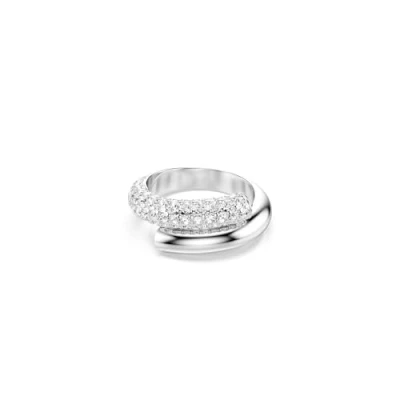 Image of Swarovski Dextera ring, White, Rhodium plated